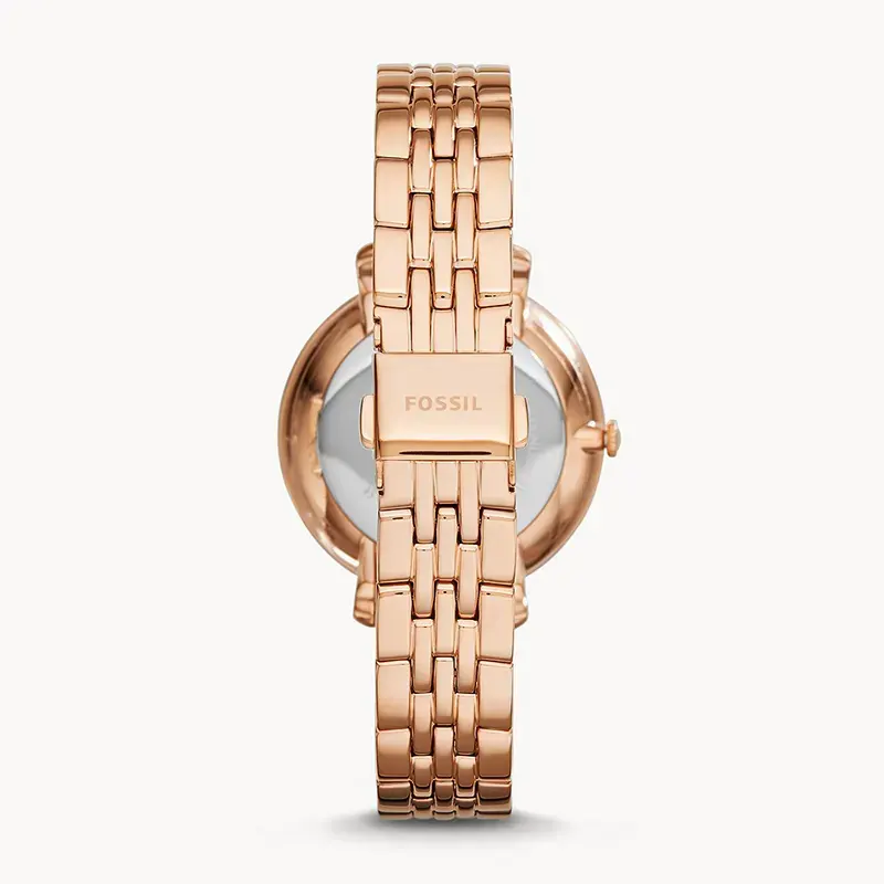 Fossil Jacqueline Rose Gold-tone Dial Ladies Watch- ES3632